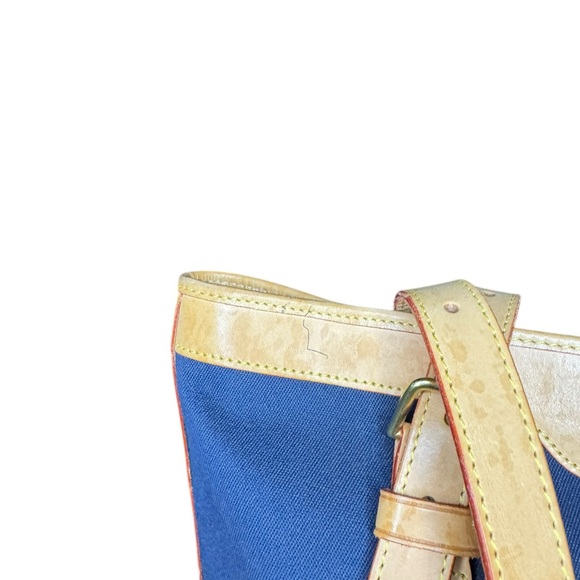 Dooney USA Cabriolet Canvas and Leather Bucket Bag - Picture 10 of 13